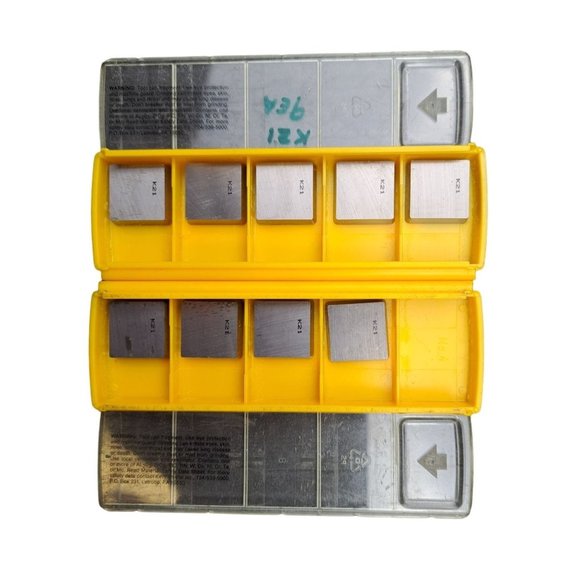 Kennametal Carbide Turning Insert Kendex SPG634 SPGN190416 K21 Machinist 9 Piece - Picture 1 of 3